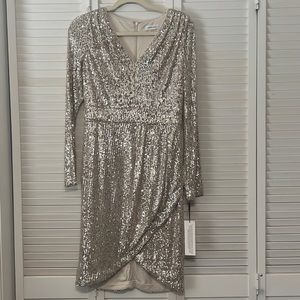NWT Rose Gold Calvin Klein sequin dress